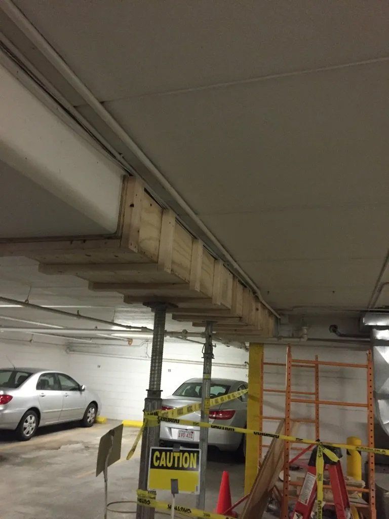 Overhead beam repair
