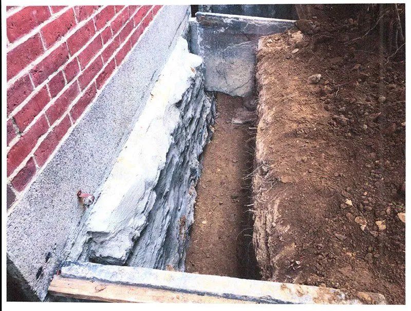 Waterproofing foundation work