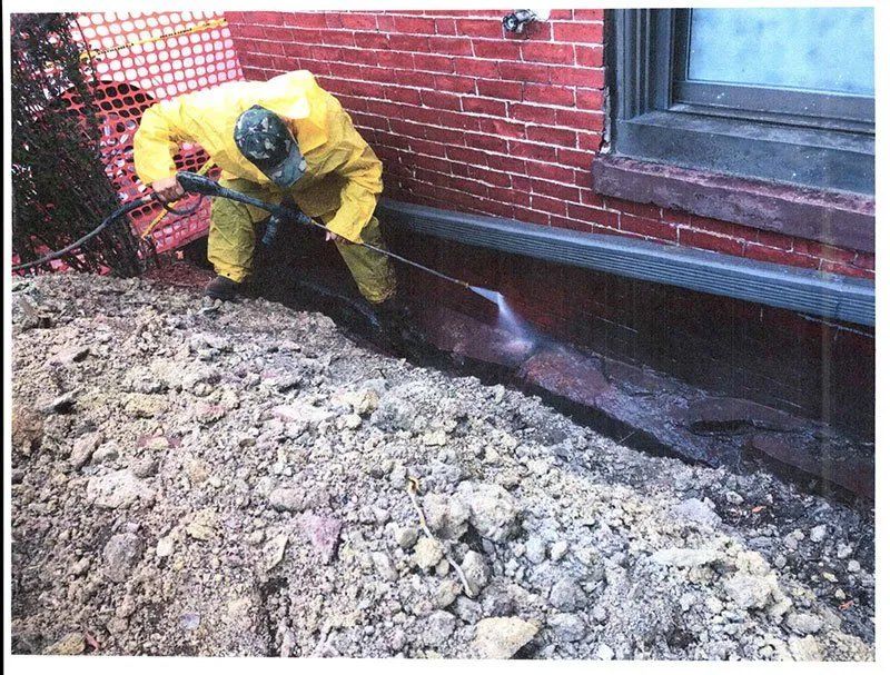 Waterproofing foundation work