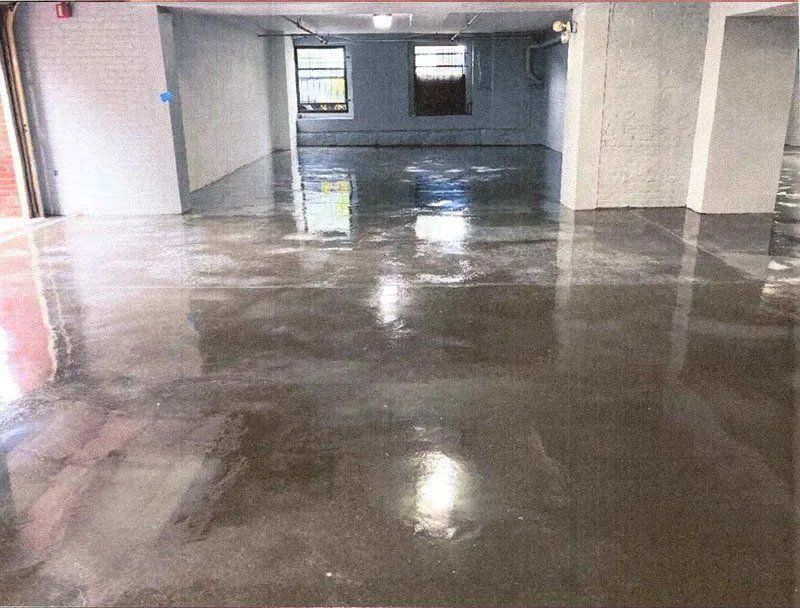 Parking garage epoxy floor coating