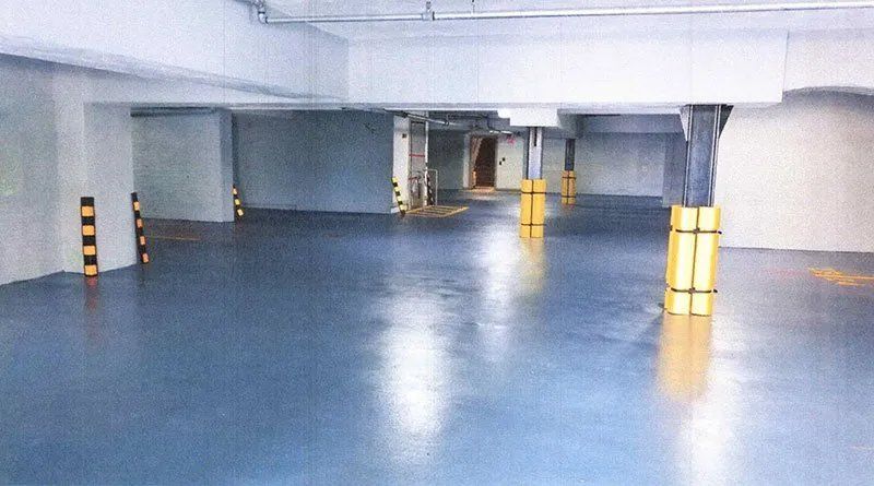 Parking garage epoxy floor coating