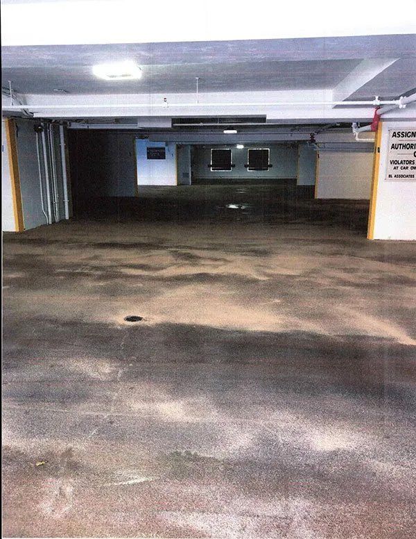 Parking garage epoxy floor coating
