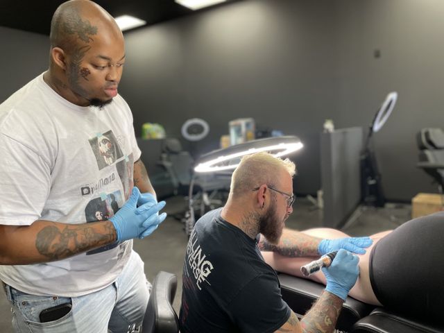 First two tattoos healed vs fresh by Jesse  Lovespell Tattoo Little  Rock Arkansas  rtattoos