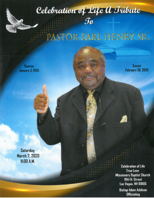 Pastor Earl Henry Sr