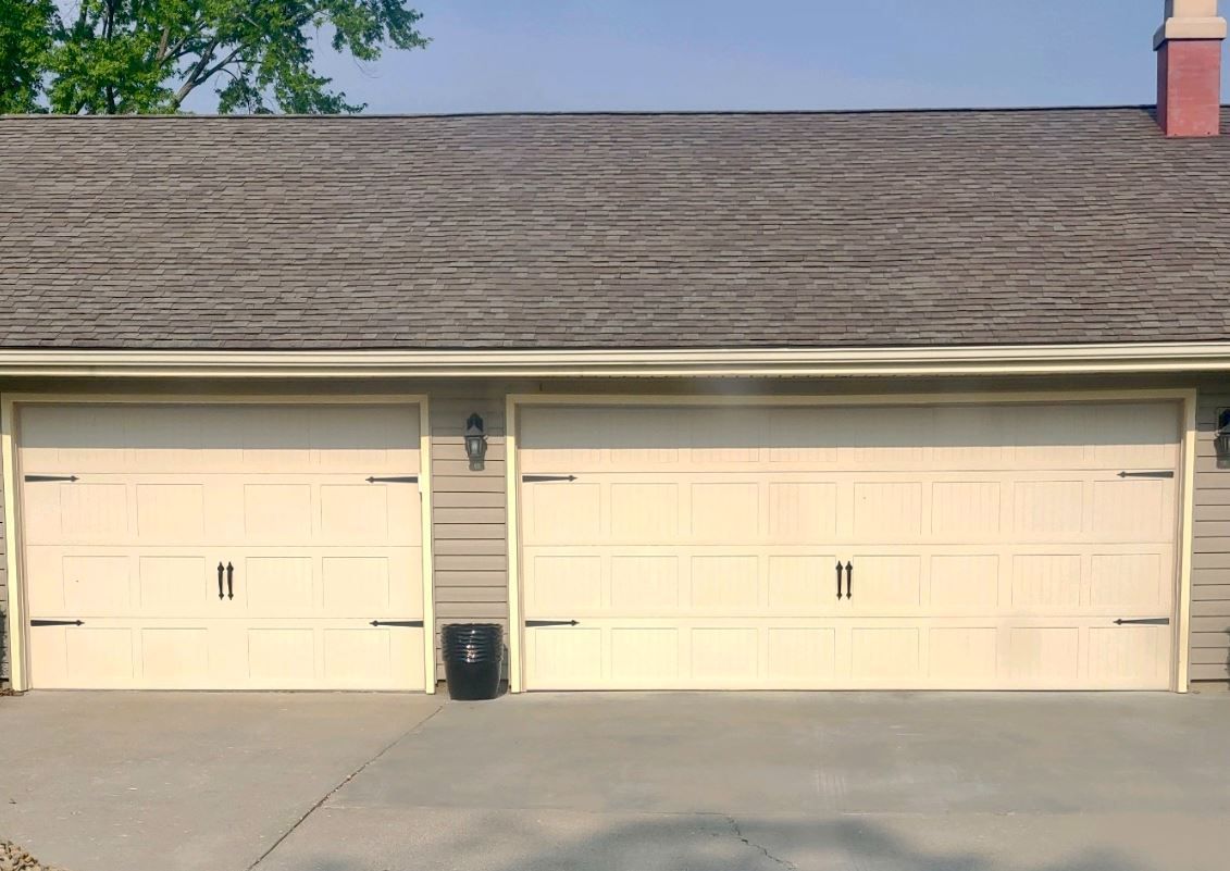 Residential garage door installation