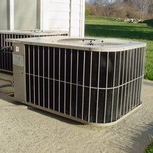 Air conditioning unit outside