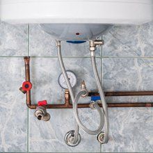 Hot water pipes