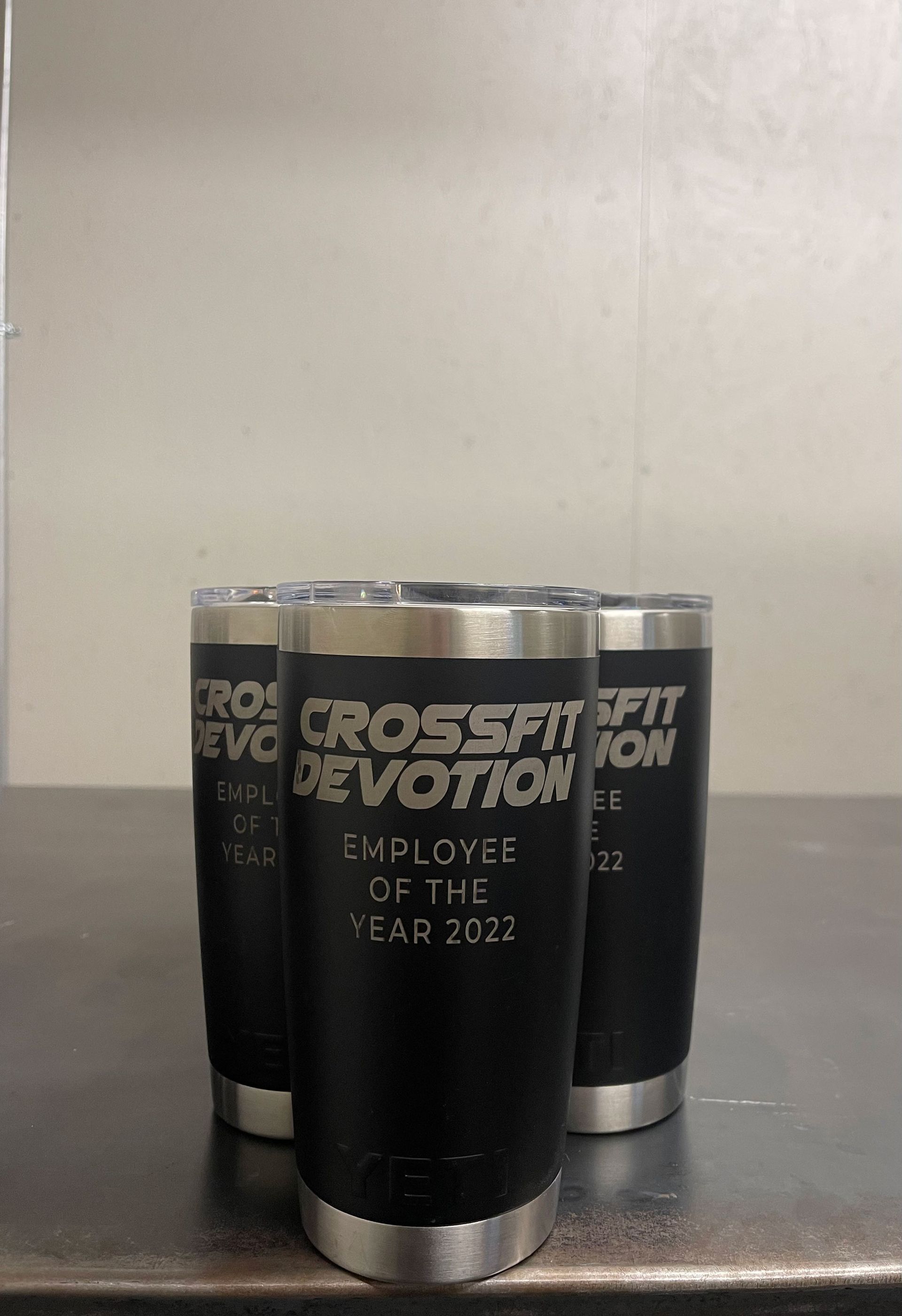 Personalized logo laser engraved on mug