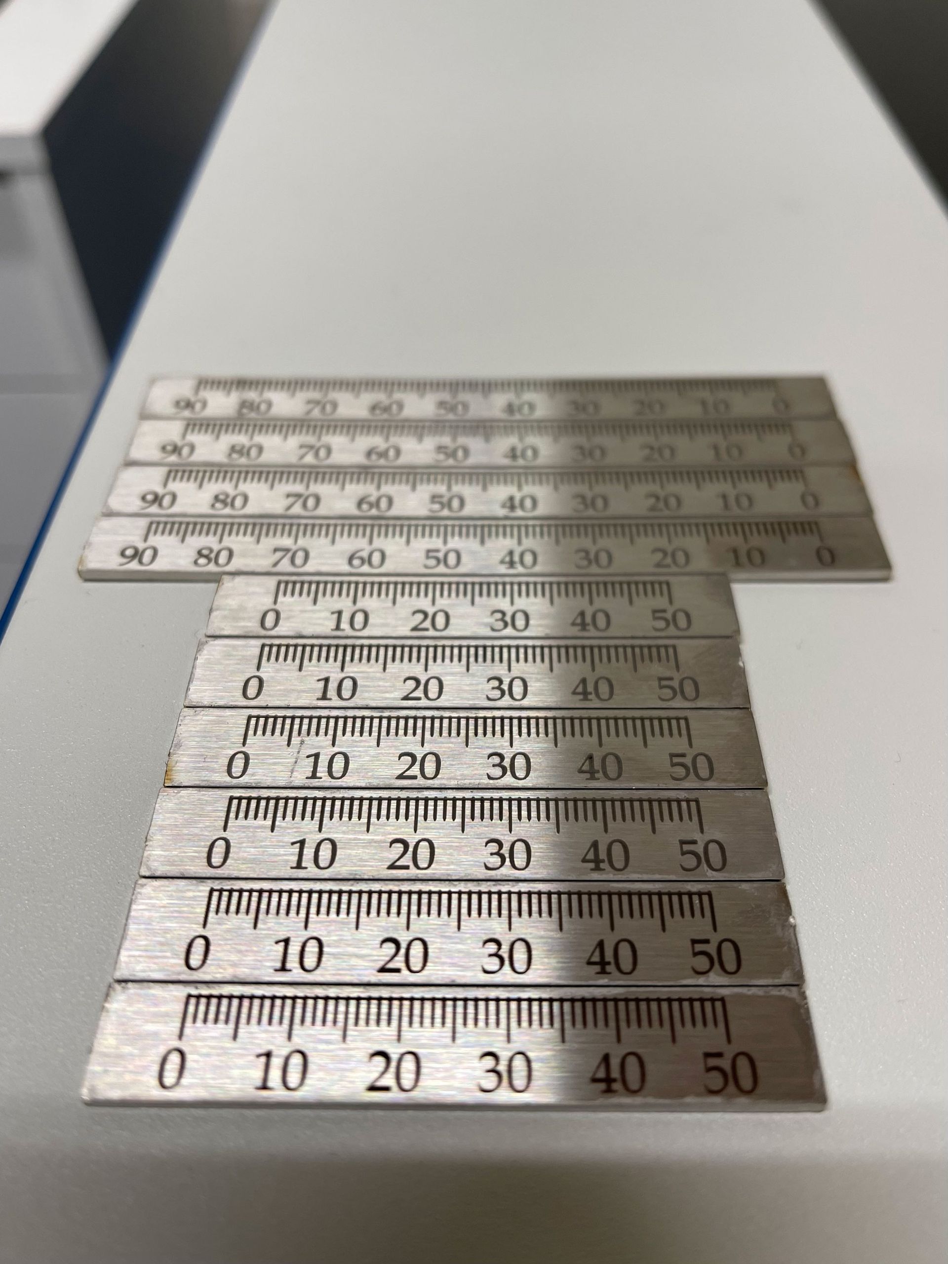 Laser engraved ruler