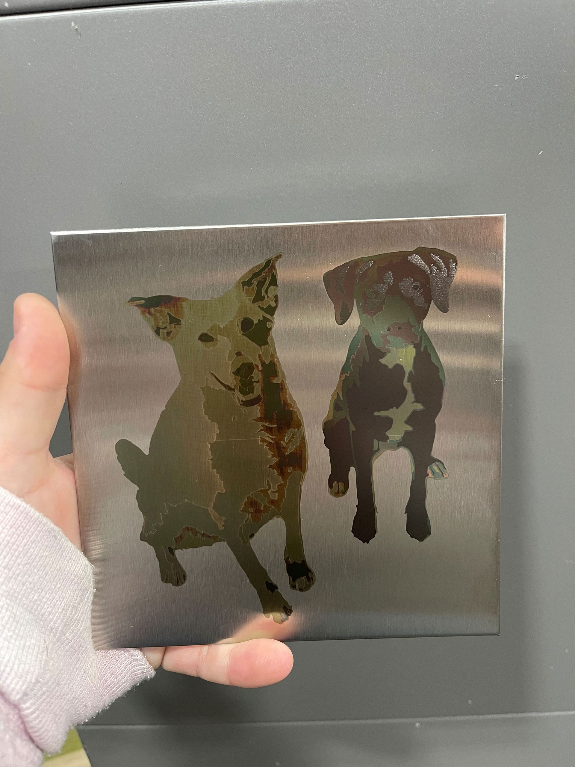Personalized laser engraved image