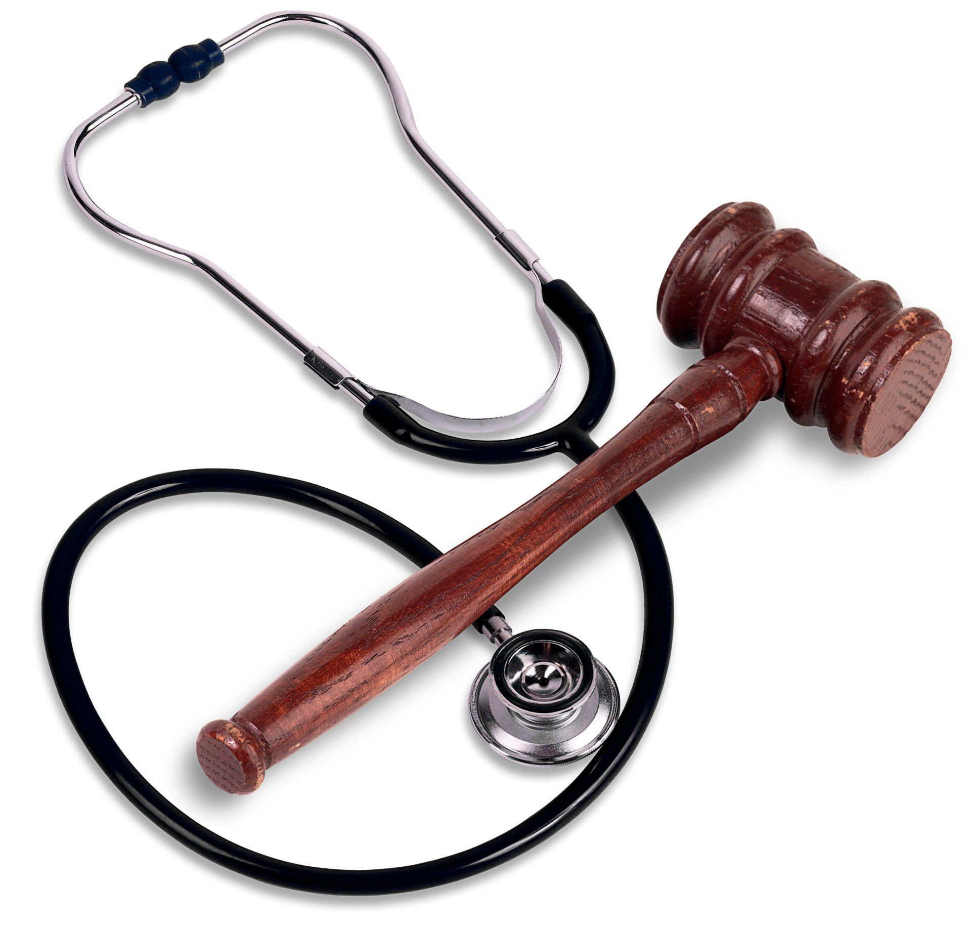 Stethoscope and gavel