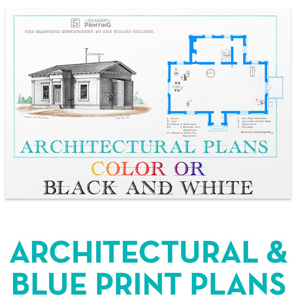 Architectural and plans blueprint