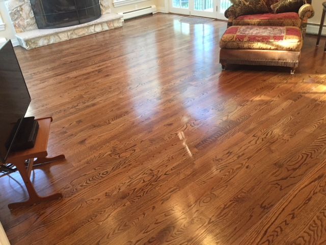 A living room with hardwood floors and a fireplace.