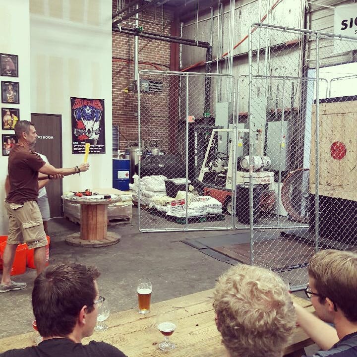 Mobile axe throwing services