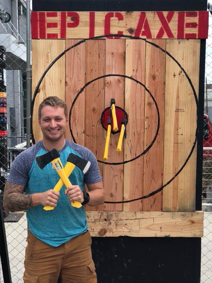 Mobile axe throwing services
