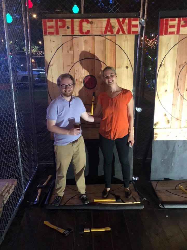 Mobile axe throwing services