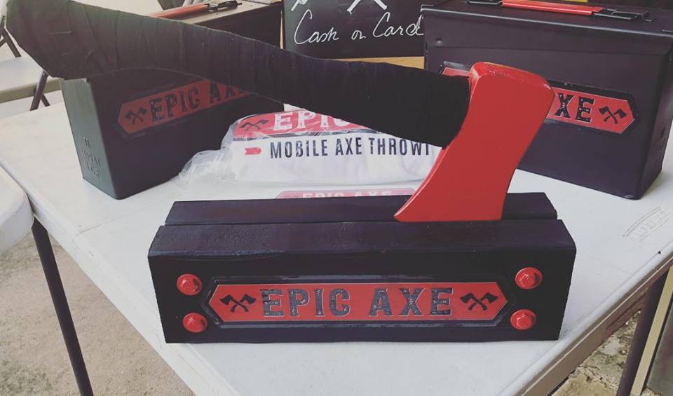 Mobile axe throwing services