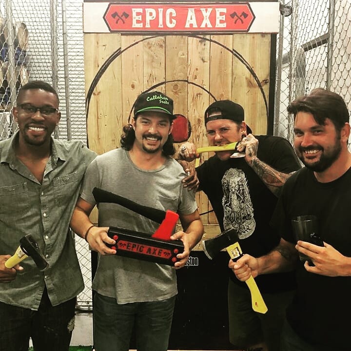 Mobile axe throwing services