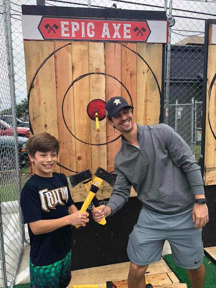 Mobile axe throwing services