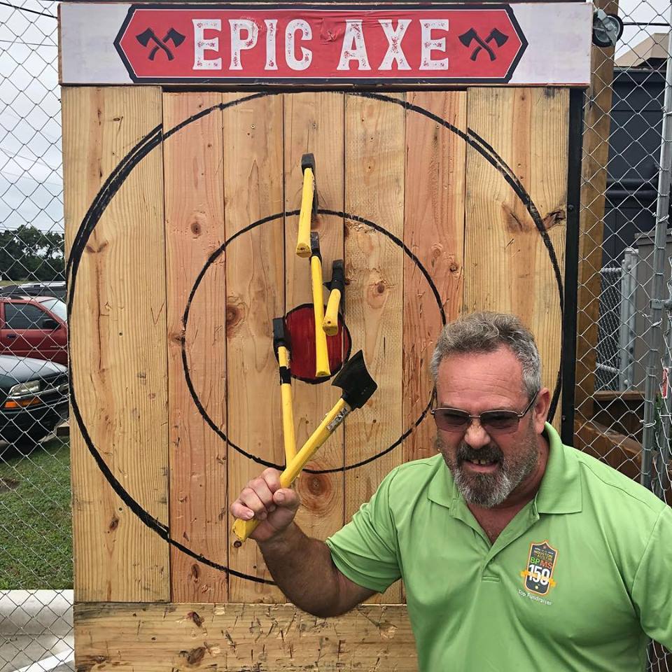 Mobile axe throwing services