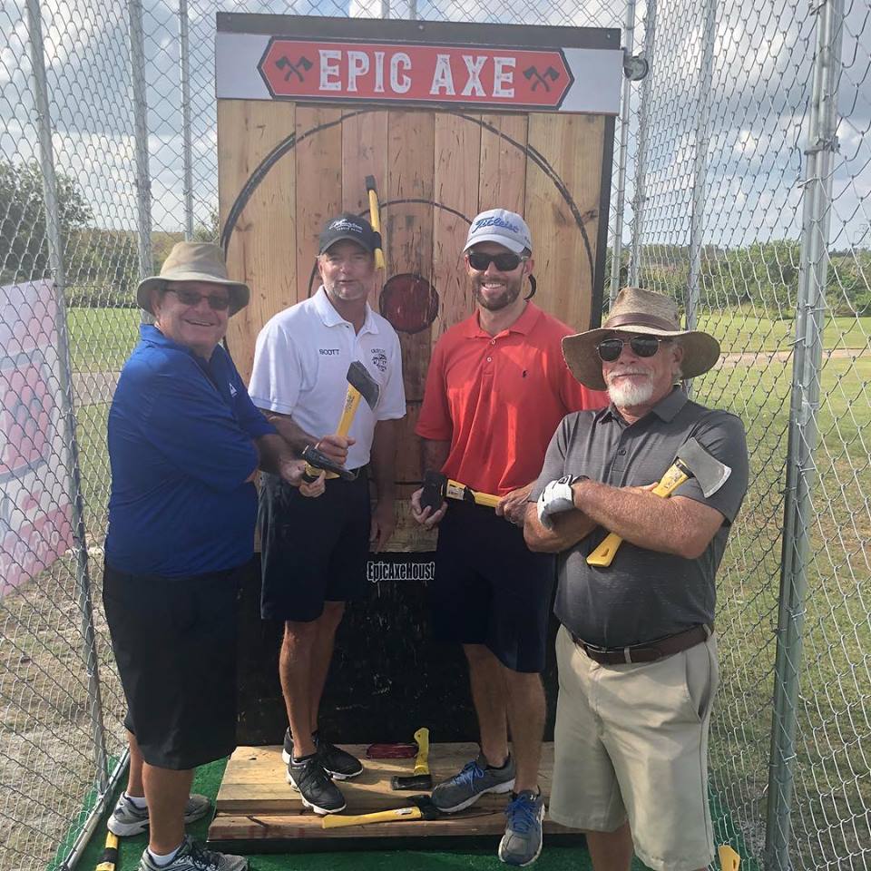 Mobile axe throwing services