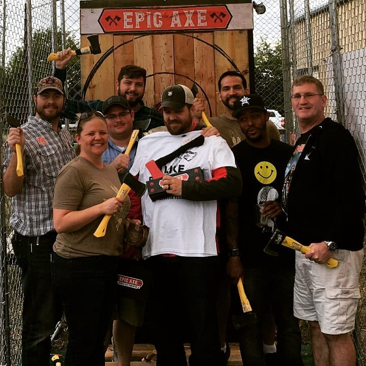 Mobile axe throwing services