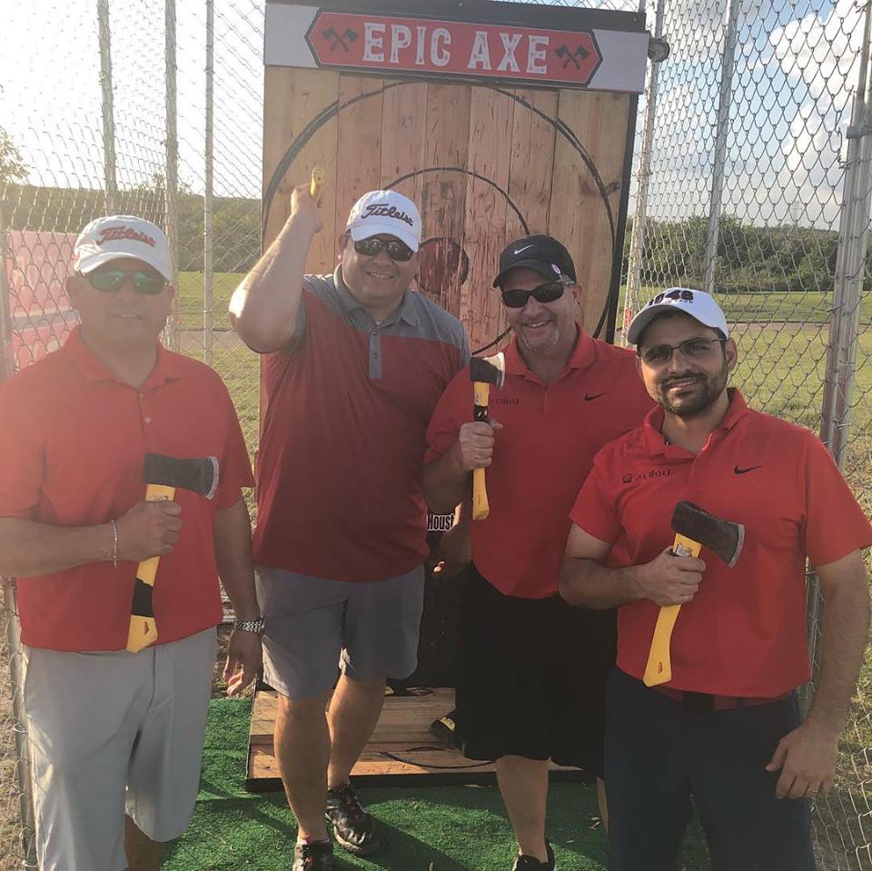 Mobile axe throwing services