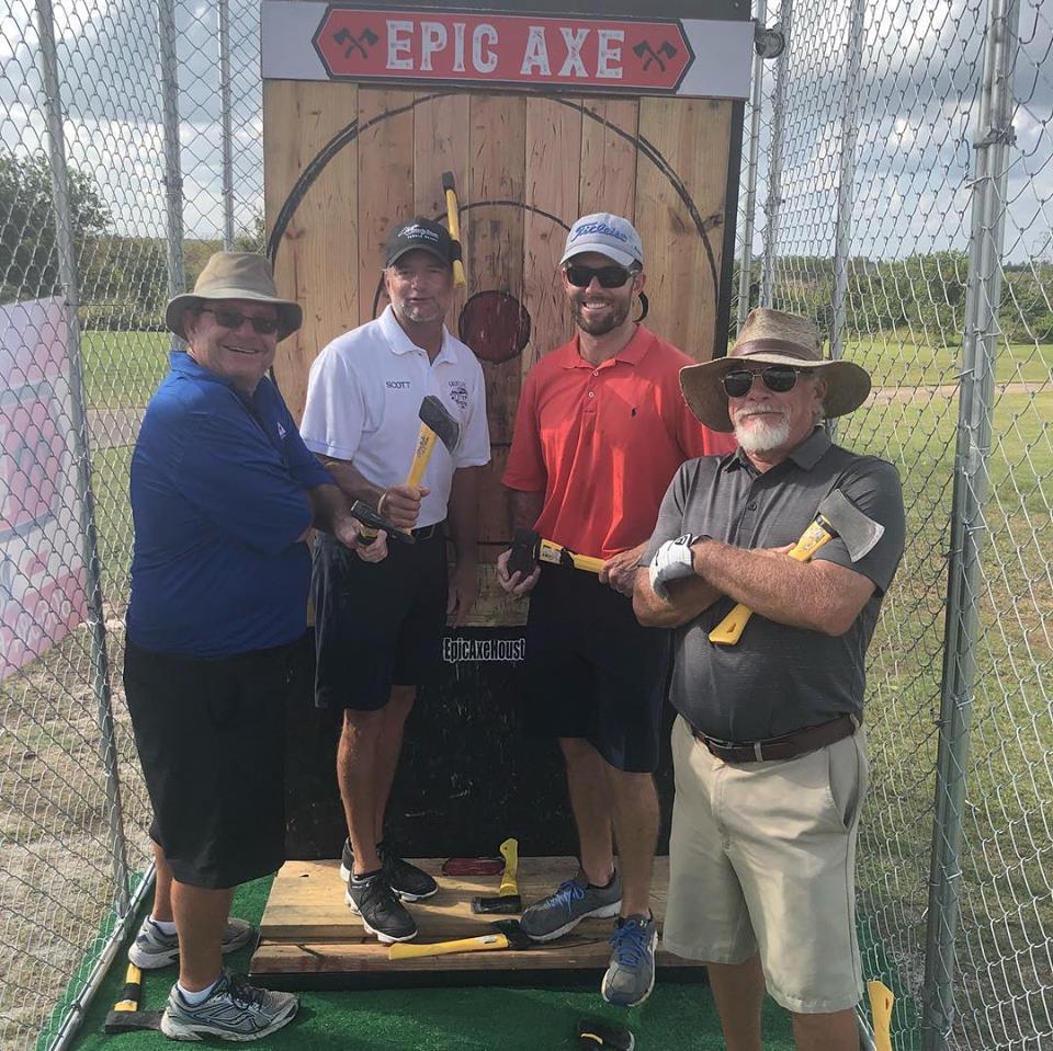 Mobile axe throwing services