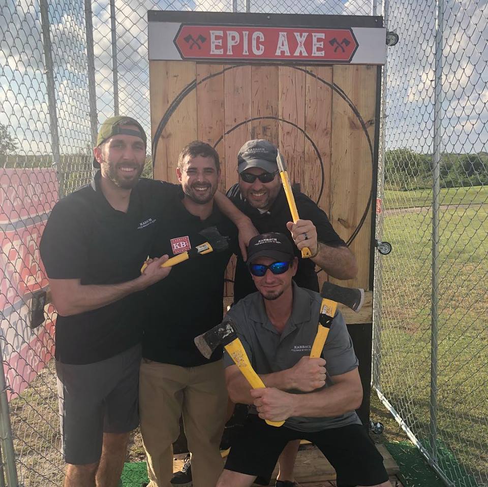 Mobile axe throwing services