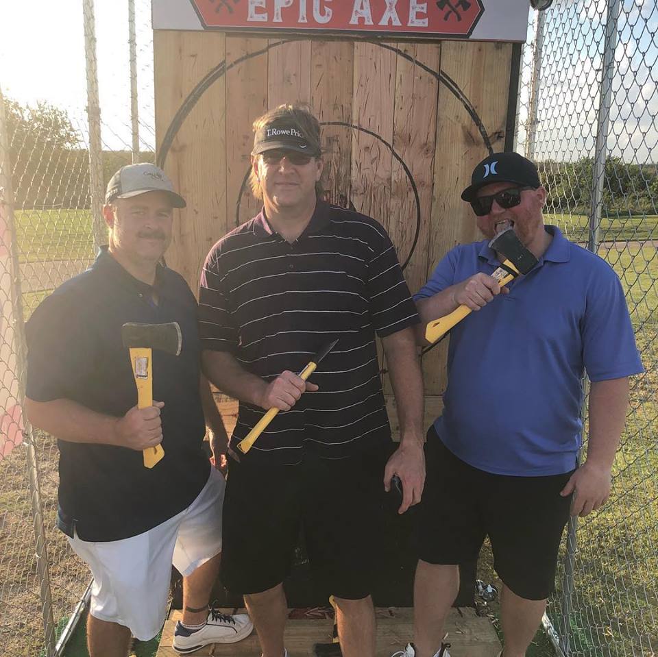 Mobile axe throwing services