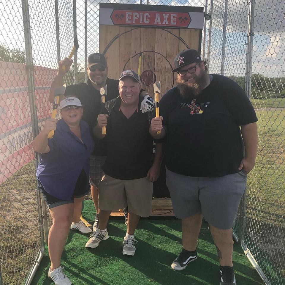 Mobile axe throwing services