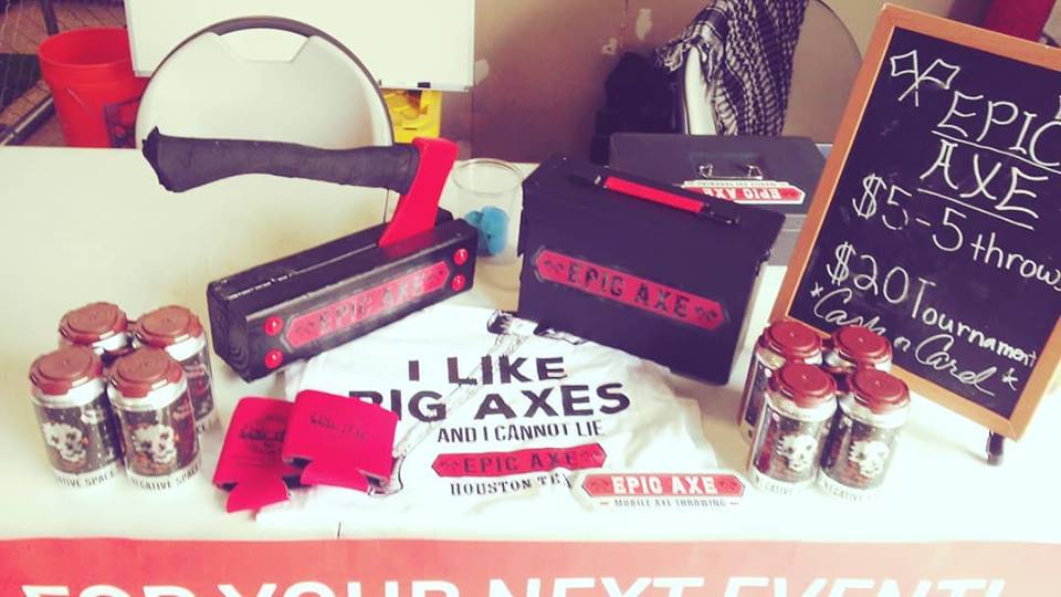 Mobile axe throwing services