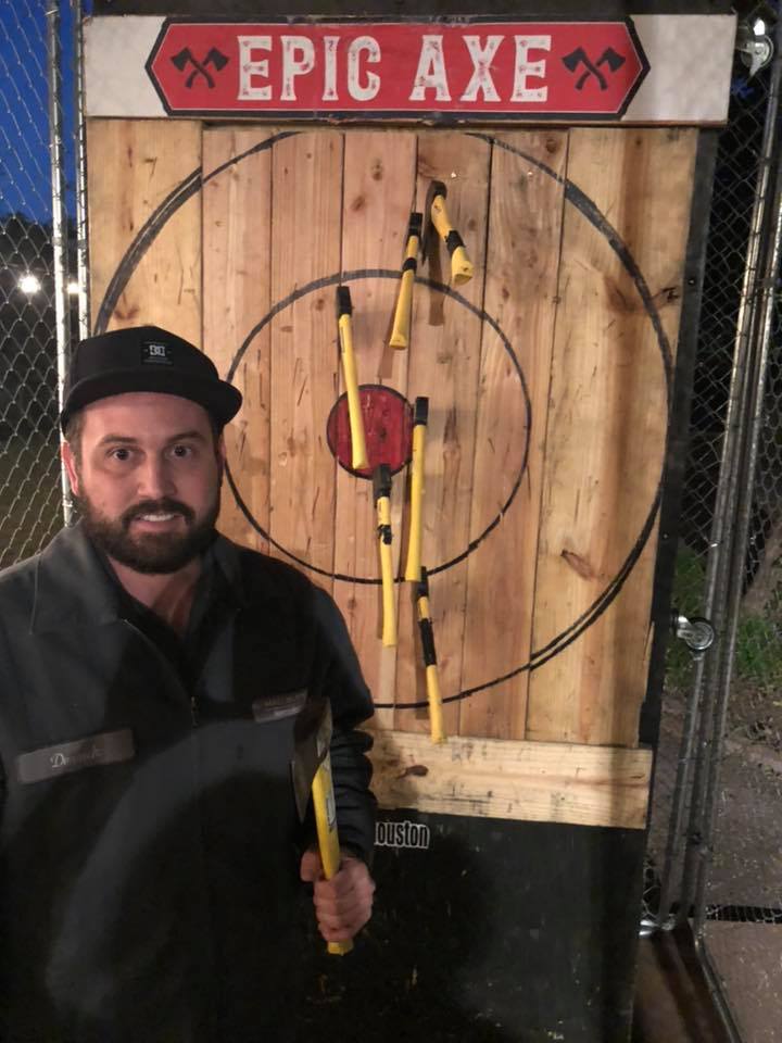 Mobile axe throwing services