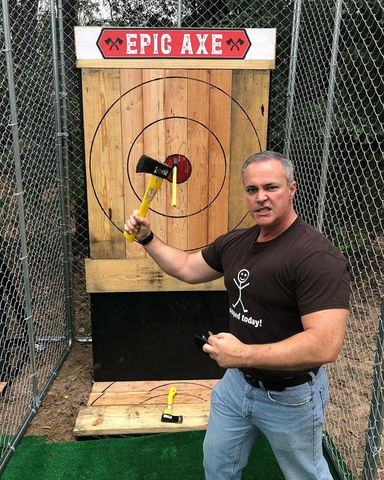 Mobile axe throwing services