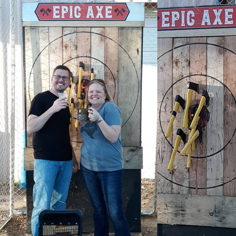 Mobile axe throwing services