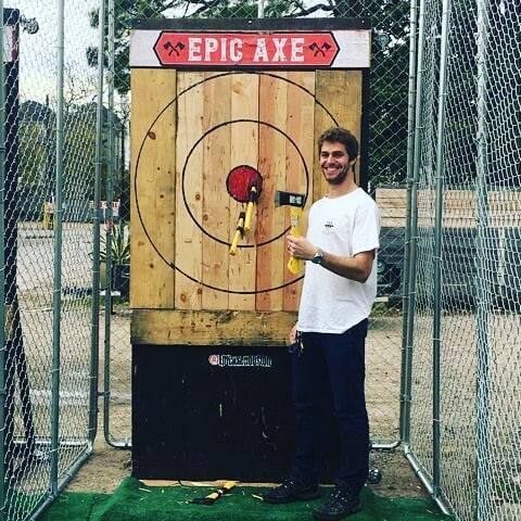 Mobile axe throwing services