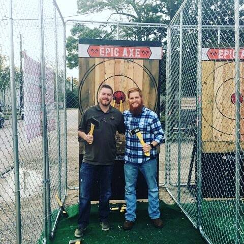 Mobile axe throwing services