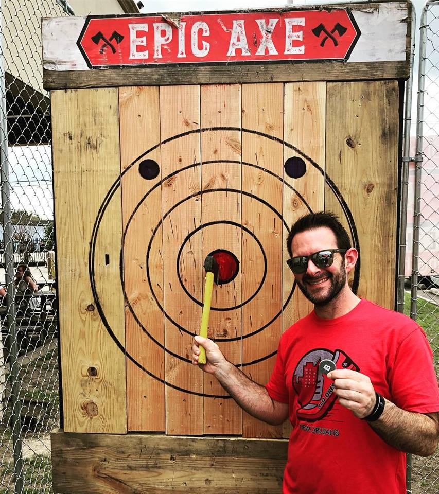 Mobile axe throwing services