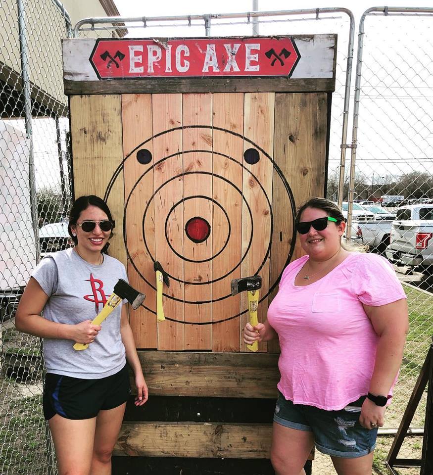 Mobile axe throwing services