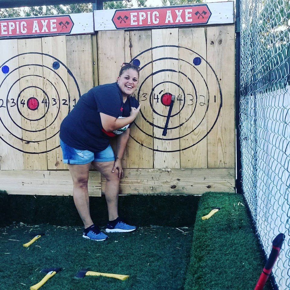 Mobile axe throwing services