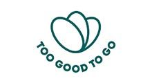 Logo of Too Good To Go: Green outline of stylized petals with the words