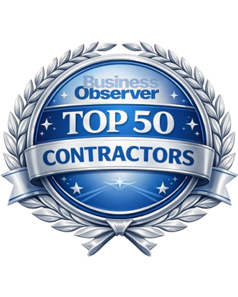 Business Observer Top 50 Contractors Badge