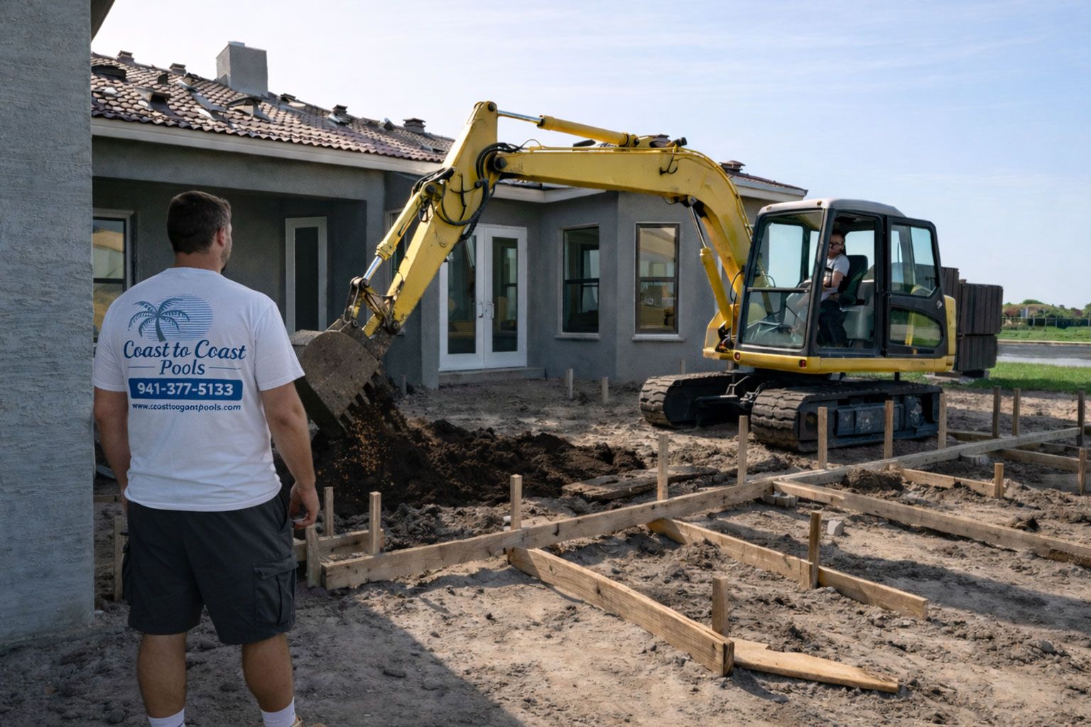 Layout and excavation