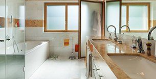 Newly plumbing remodeled bathroom