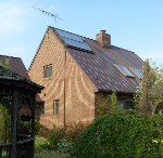 Solar panels on roof
