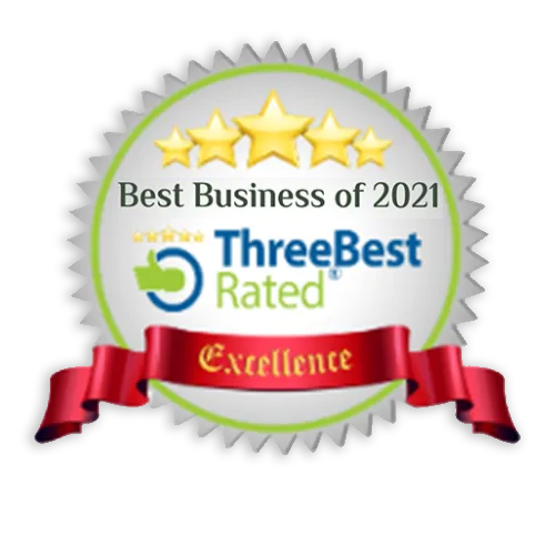 Best Business of 2021 badge