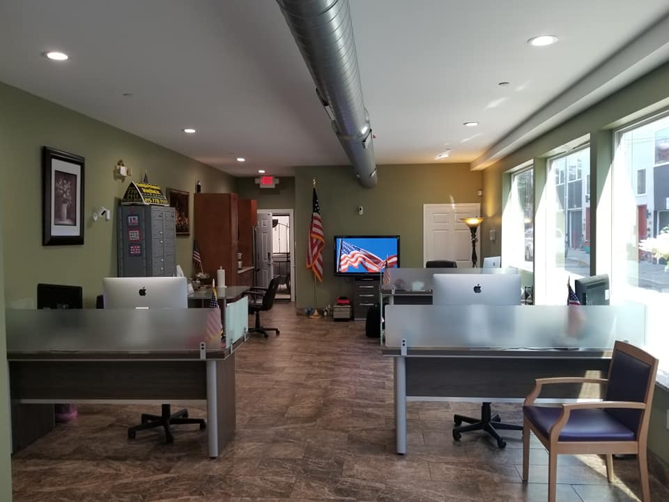 Inside the office of Philadelphia Professional Driving School, Inc.
