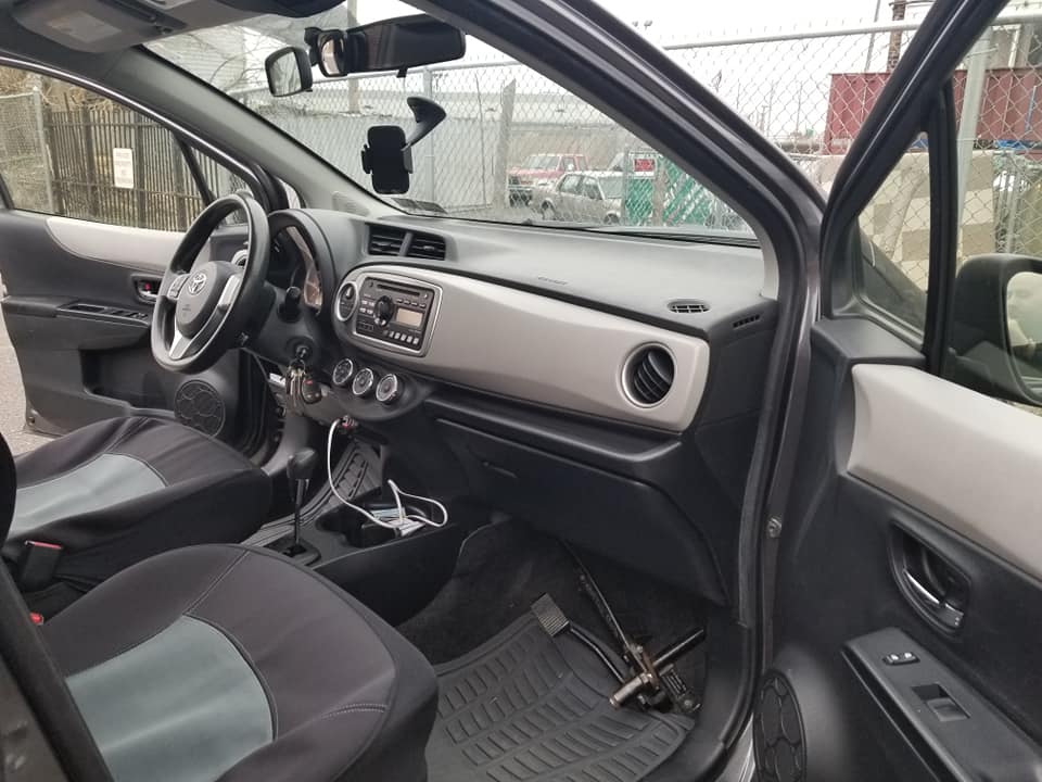 Side view of a car's interior