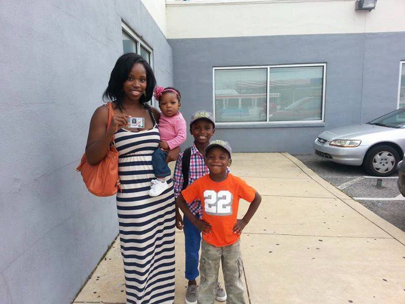 Woman successfully passed driving school test with kids