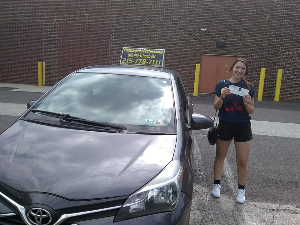 Teen successfully passed driving school test